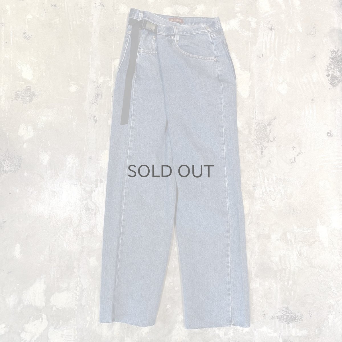 画像1: 【Wiz&Witch】"WEIRD" FUTURE WRAP DENIM PANTS / BLUE / FREE (1)