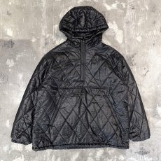 画像1: 【WONDERGROUND】NYLON QUILTING ANORAK PARKA / BLACK / OS (1)