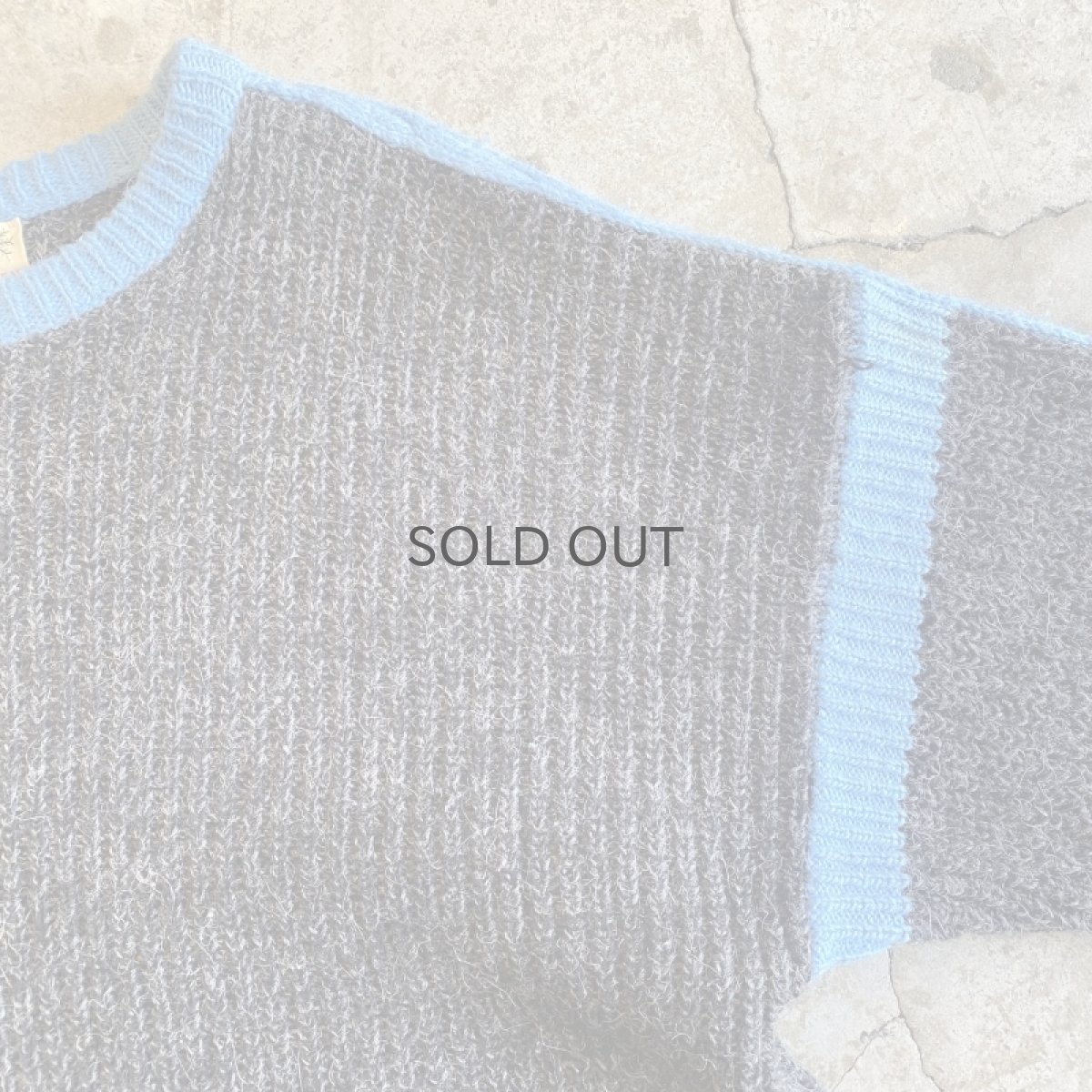 画像5: OLD SHOULDER LINE COLOR KNIT SWEATER / Ladies L / MADE IN ITALY (5)