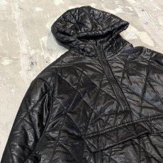 画像3: 【WONDERGROUND】NYLON QUILTING ANORAK PARKA / BLACK / OS (3)
