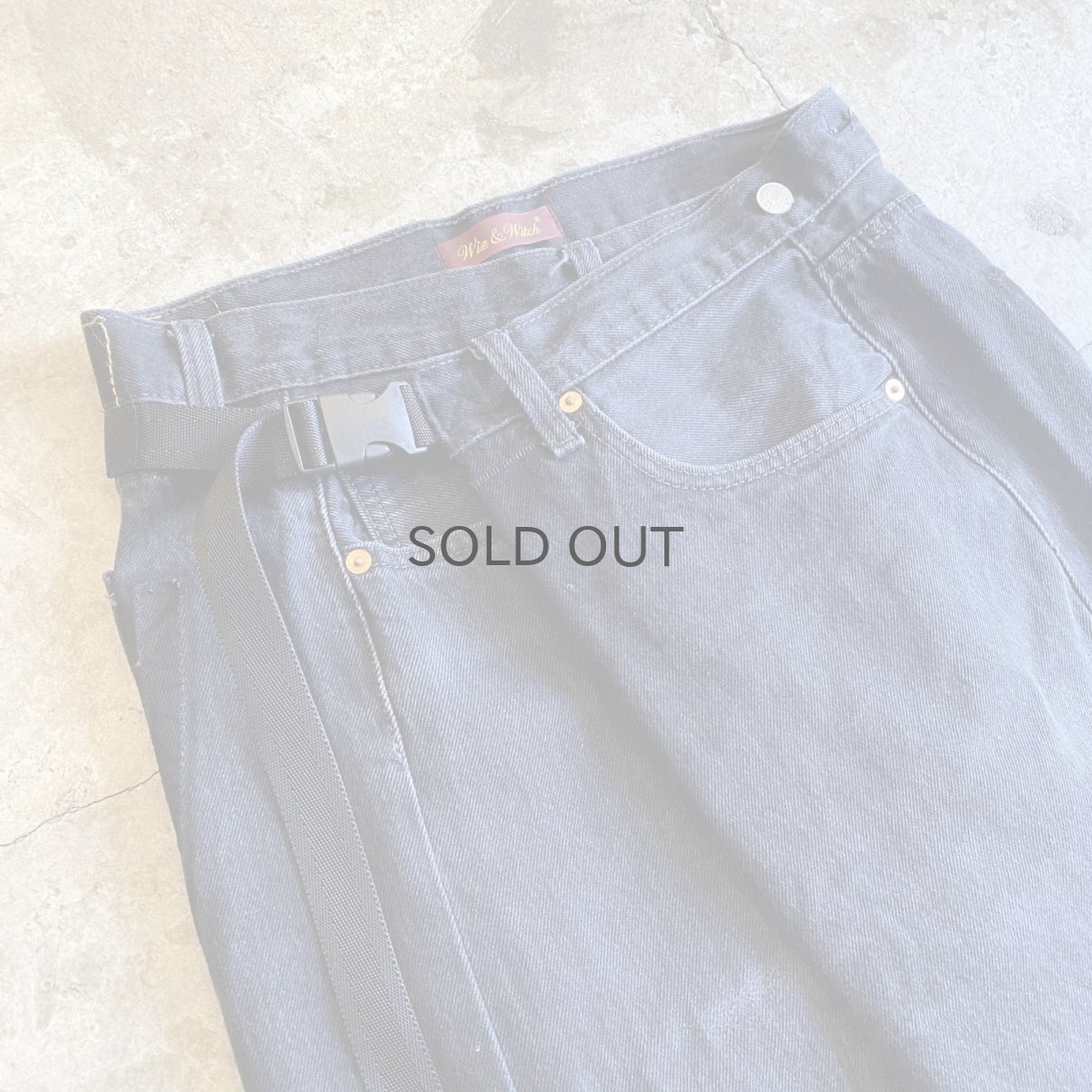 画像3: 【Wiz&Witch】"WEIRD" FUTURE WRAP DENIM PANTS / FREE (3)