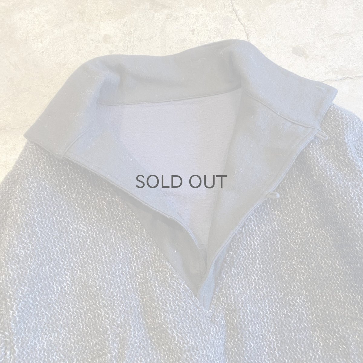 画像6: TWEED DESIGN STAND COLLAR HALF BUTTON ANORAK / Ladies L (6)