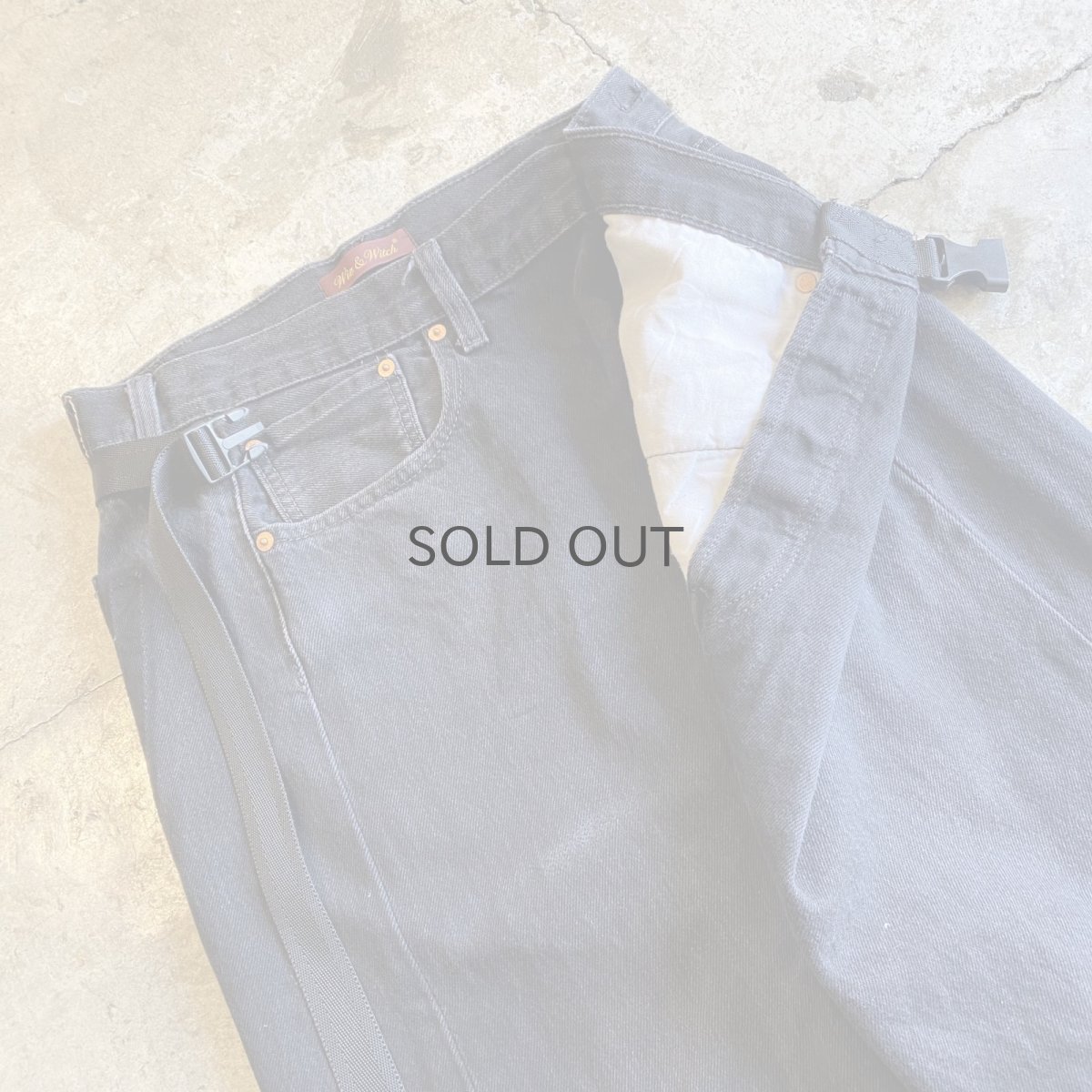 画像7: 【Wiz&Witch】"WEIRD" FUTURE WRAP DENIM PANTS / FREE (7)