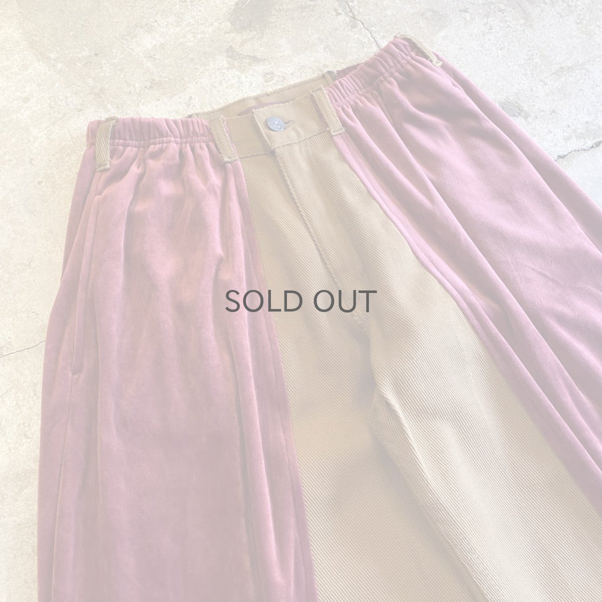 画像3: 【Wiz&Witch】"UNITED" TWO FACE VELOUR SLACKS / OS (3)