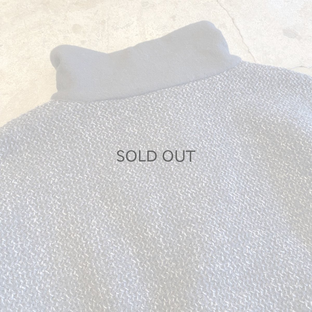 画像10: TWEED DESIGN STAND COLLAR HALF BUTTON ANORAK / Ladies L (10)