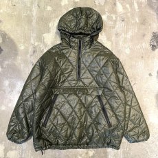 画像1: 【WONDERGROUND】NYLON QUILTING ANORAK PARKA / GREEN / OS (1)