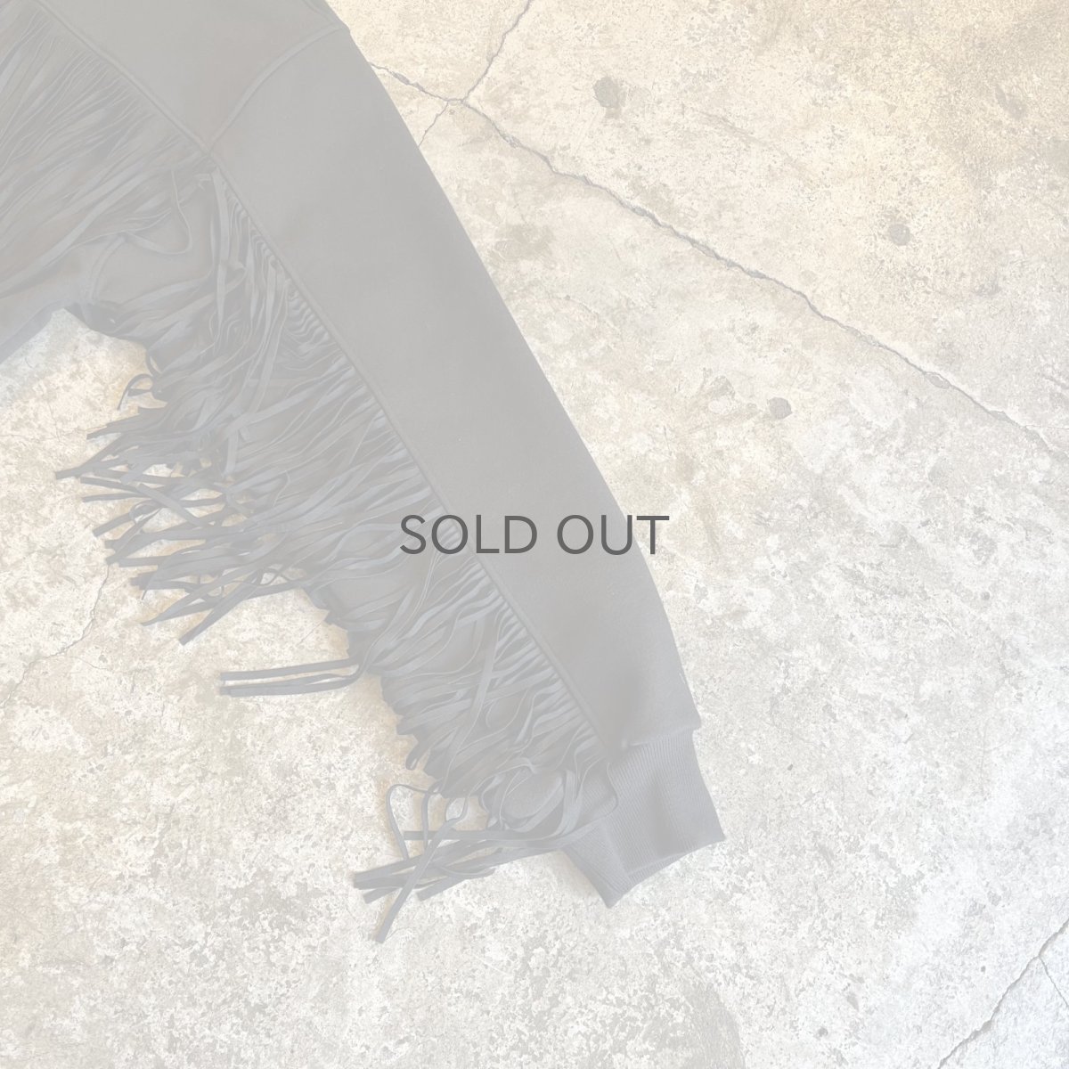 画像6: 【Wiz&Witch】"WANDERER" FRINGE SWEAT / OS / BLACK (6)