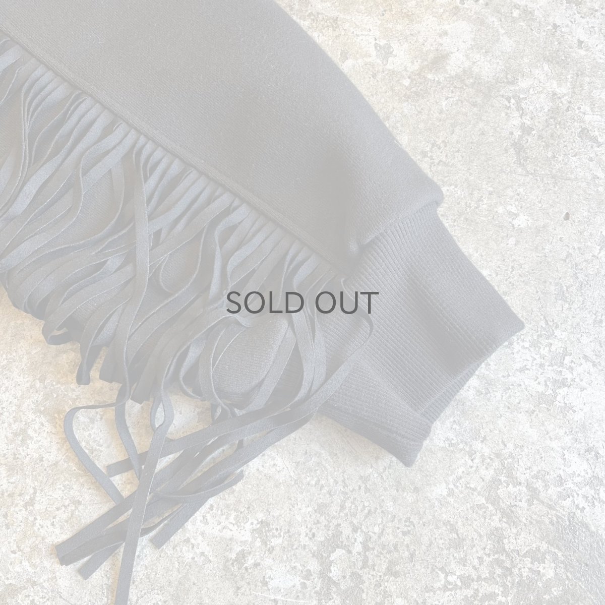 画像5: 【Wiz&Witch】"WANDERER" FRINGE SWEAT / OS / BLACK (5)