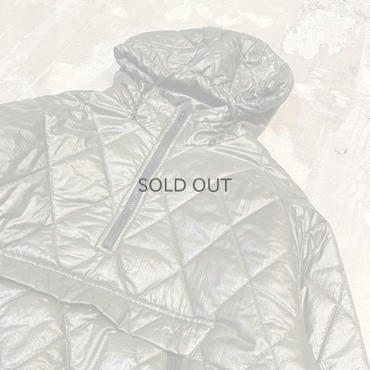 画像4: 【WONDERGROUND】NYLON QUILTING ANORAK PARKA / GREEN / OS (4)