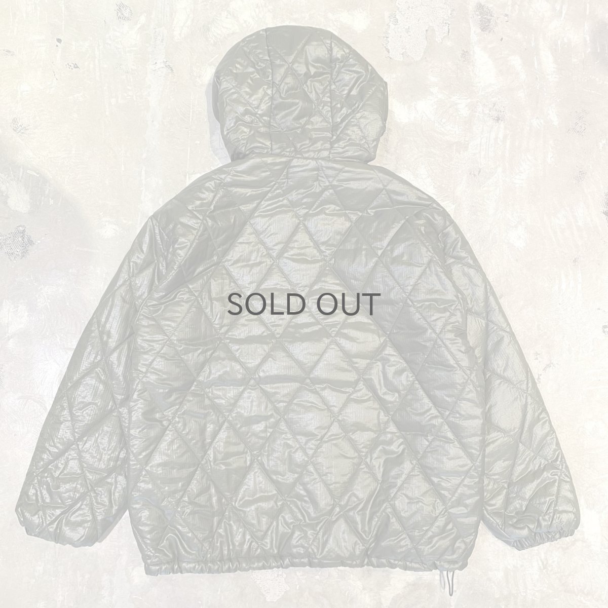 画像2: 【WONDERGROUND】NYLON QUILTING ANORAK PARKA / GREEN / OS (2)