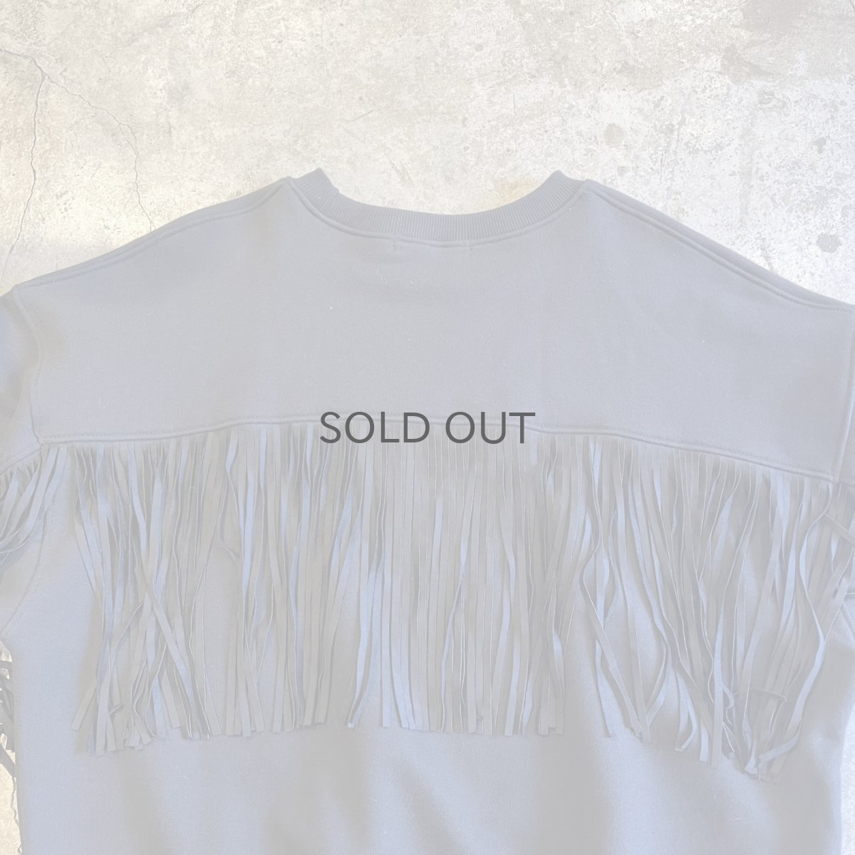 画像7: 【Wiz&Witch】"WANDERER" FRINGE SWEAT / OS / BLACK (7)