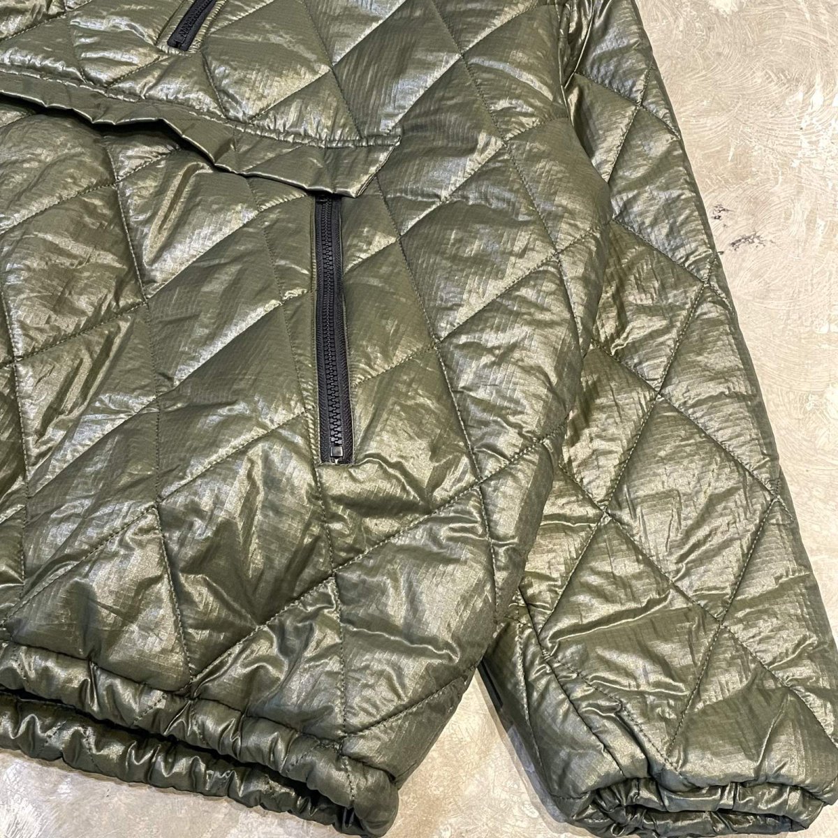 画像6: 【WONDERGROUND】NYLON QUILTING ANORAK PARKA / GREEN / OS (6)