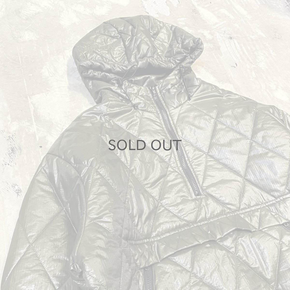 画像3: 【WONDERGROUND】NYLON QUILTING ANORAK PARKA / GREEN / OS (3)