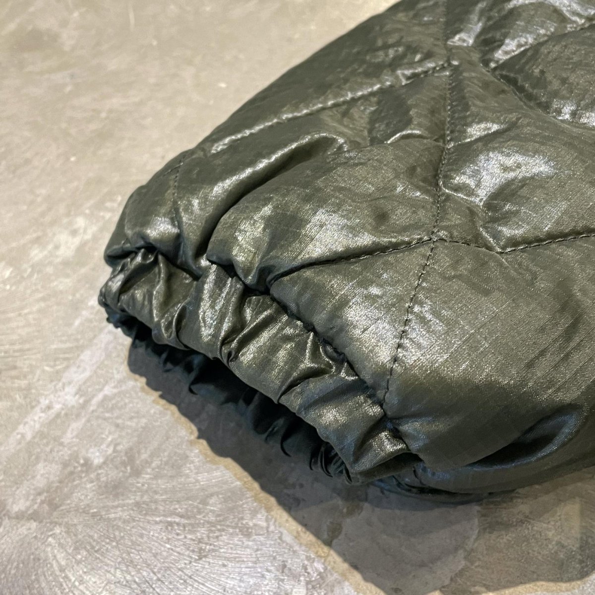 画像7: 【WONDERGROUND】NYLON QUILTING ANORAK PARKA / GREEN / OS (7)