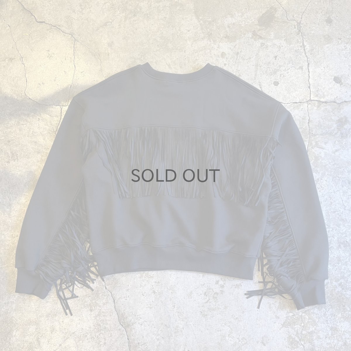 画像1: 【Wiz&Witch】"WANDERER" FRINGE SWEAT / OS / BLACK (1)