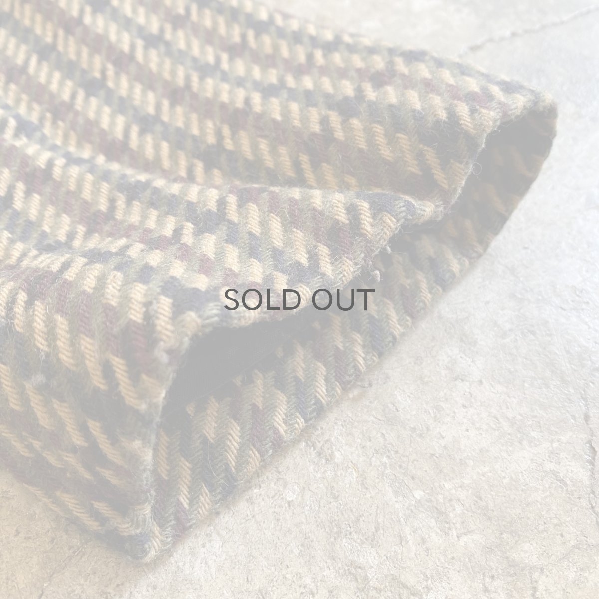 画像7: CHECK ALL OVER PATTERN DESIGN TAILORED JACKET / Ladies L (7)