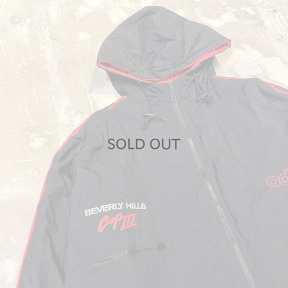 画像3: 【adidas】"BIVERLY HILLS COPIII"　EMBRODERY ZIP UP HOODIE JACKET / Mens XL (3)