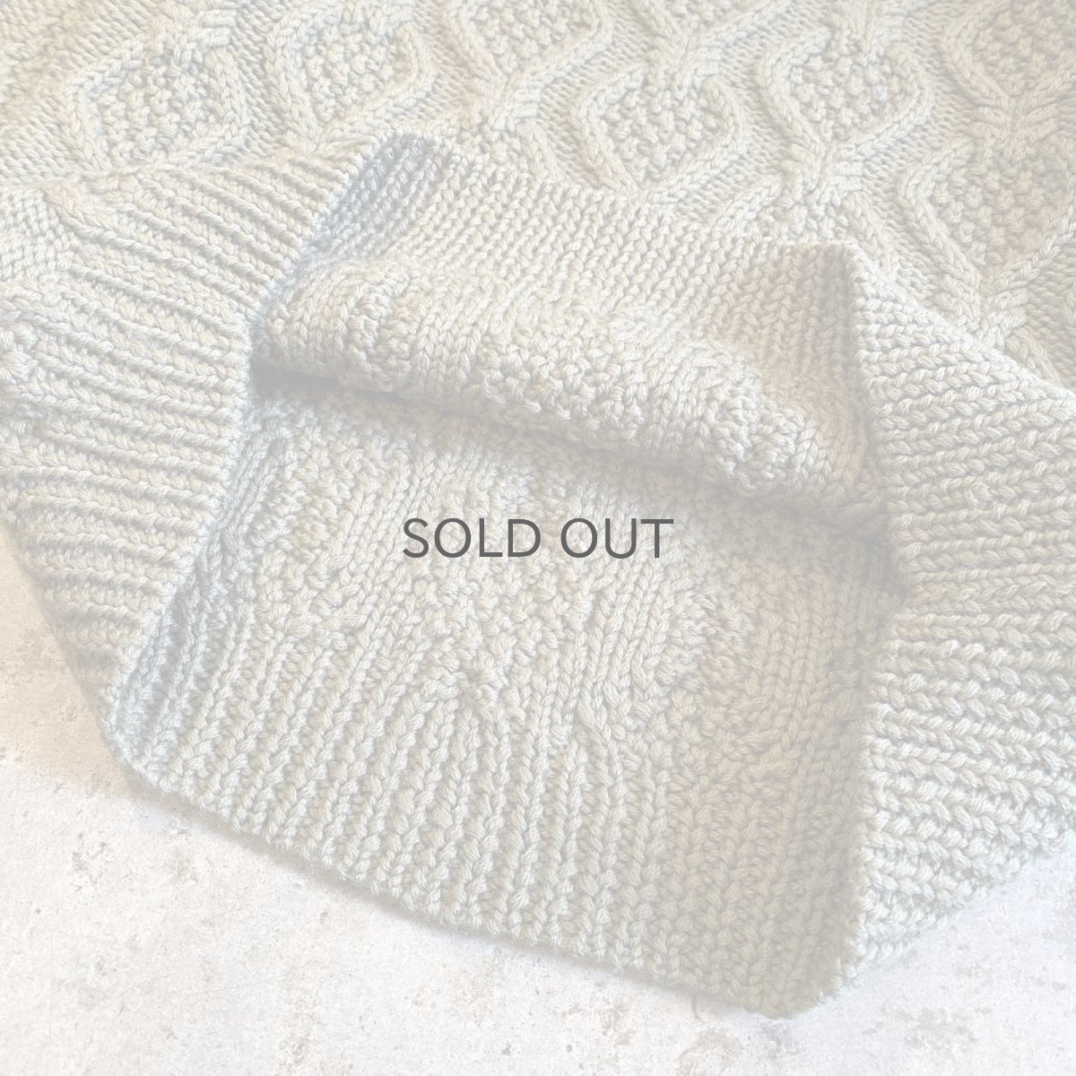 画像8: POINT PATTERN DESIGN PURE WOOL ALAN KNIT SWEATER / Ladies L (8)