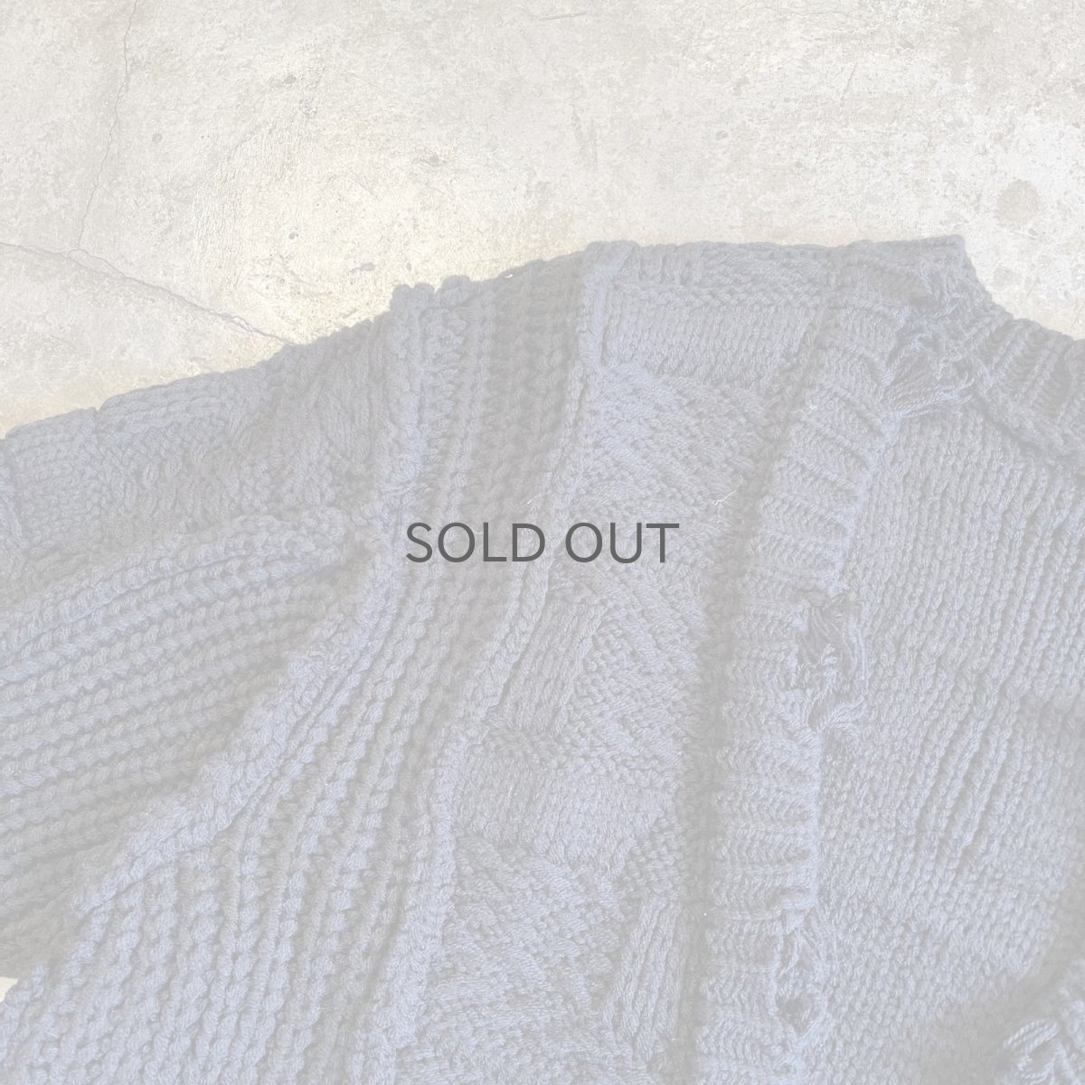 画像10: POINT DAMEGE DESIGN ALAN KNIT CARDIGAN / Ladies M (10)