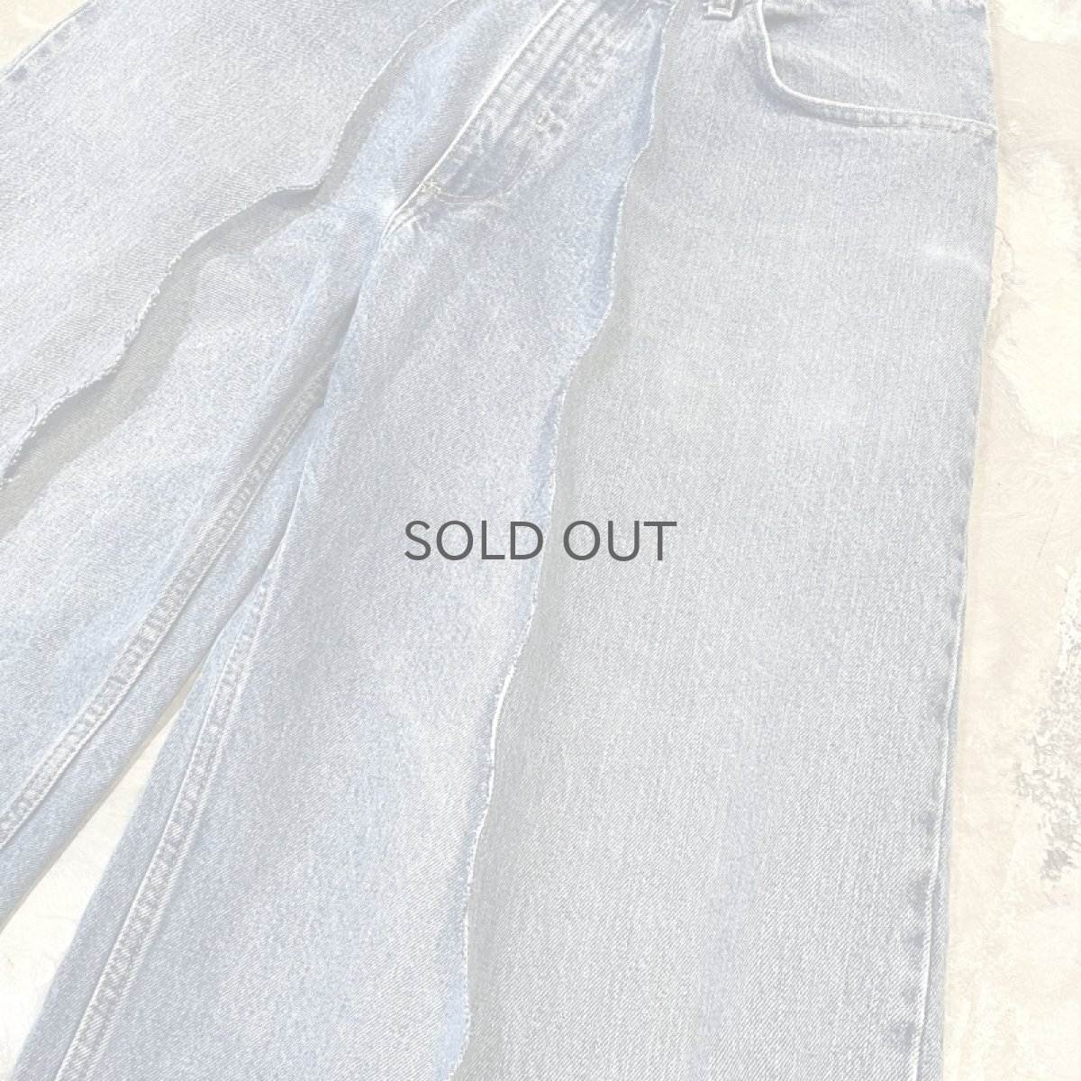 画像4: 【Wiz&Witch】"UNITED" TWINS WIDE DENIM PANTS / W31 (4)