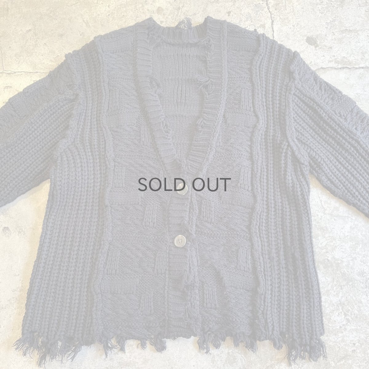 画像11: POINT DAMEGE DESIGN ALAN KNIT CARDIGAN / Ladies M (11)