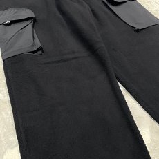 画像5: 【WONDERGROUND】FLEECE×NYLON CARGO STYLE WIDE PANTS / OS (5)