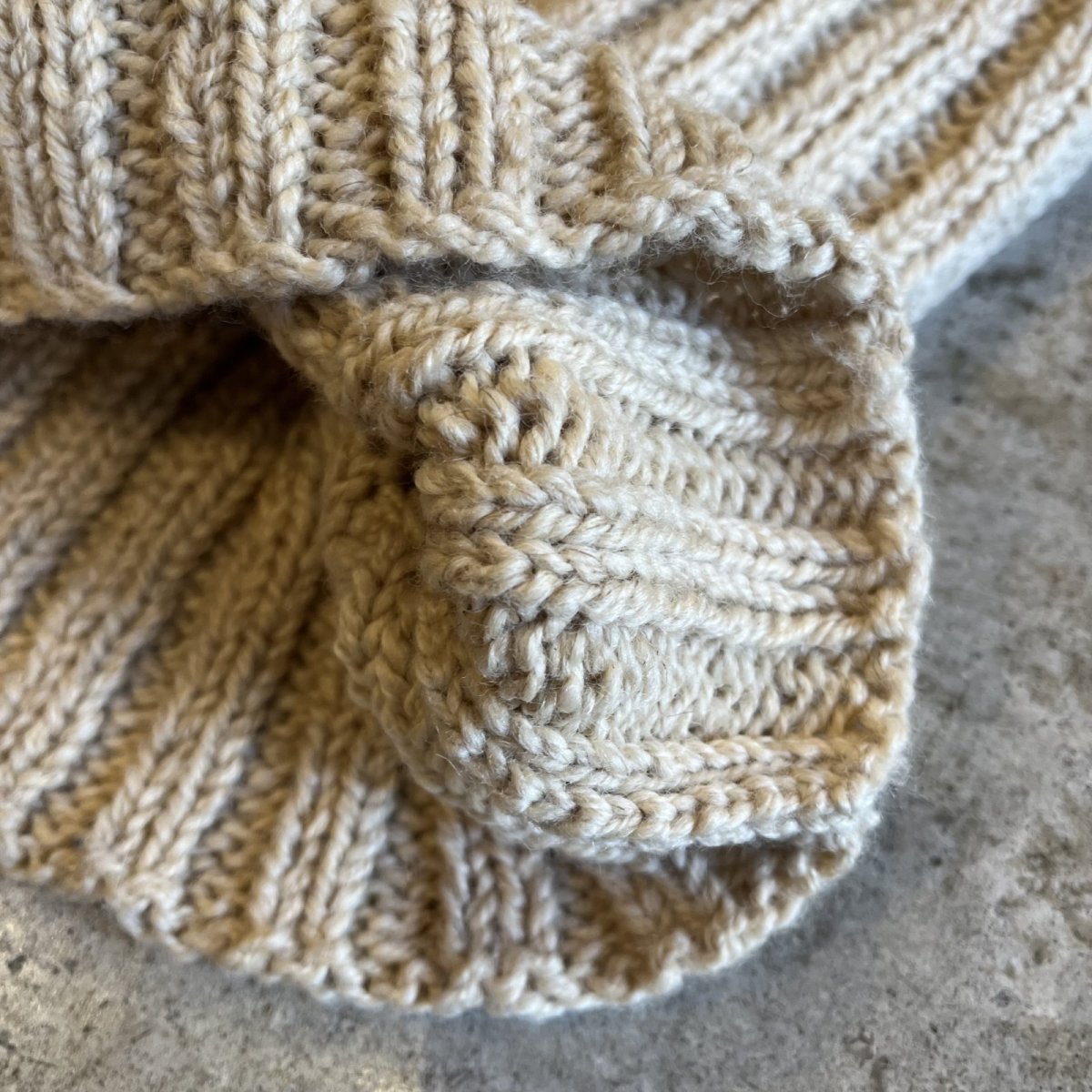 画像5: 【POLO RALPH LAUREN】BEIGE COLOR JERSEY DESIGN KNIT SWEATER / Ladies L(XL) (5)