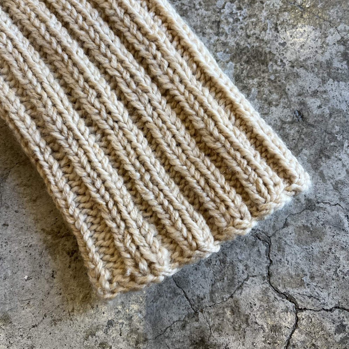 画像6: 【POLO RALPH LAUREN】BEIGE COLOR JERSEY DESIGN KNIT SWEATER / Ladies L(XL) (6)