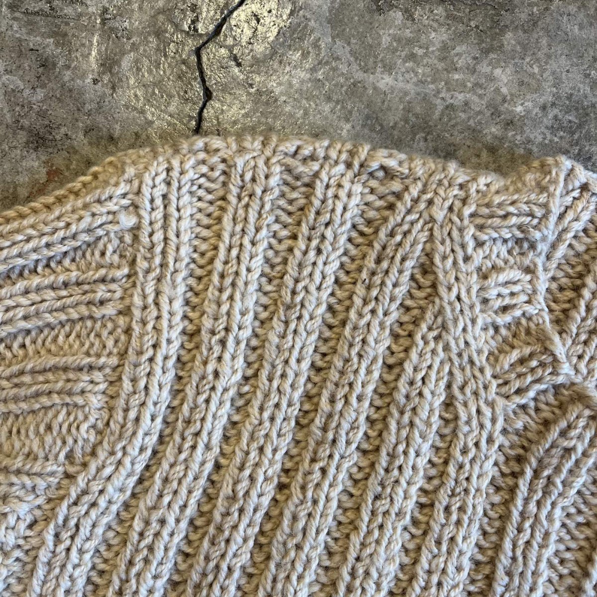 画像9: 【POLO RALPH LAUREN】BEIGE COLOR JERSEY DESIGN KNIT SWEATER / Ladies L(XL) (9)