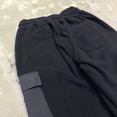 画像9: 【WONDERGROUND】FLEECE×NYLON CARGO STYLE WIDE PANTS / OS (9)