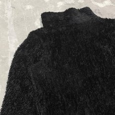 画像3: BLACK COLOR HI-NECK SHAGGY L/S TOPS / Mens M (3)