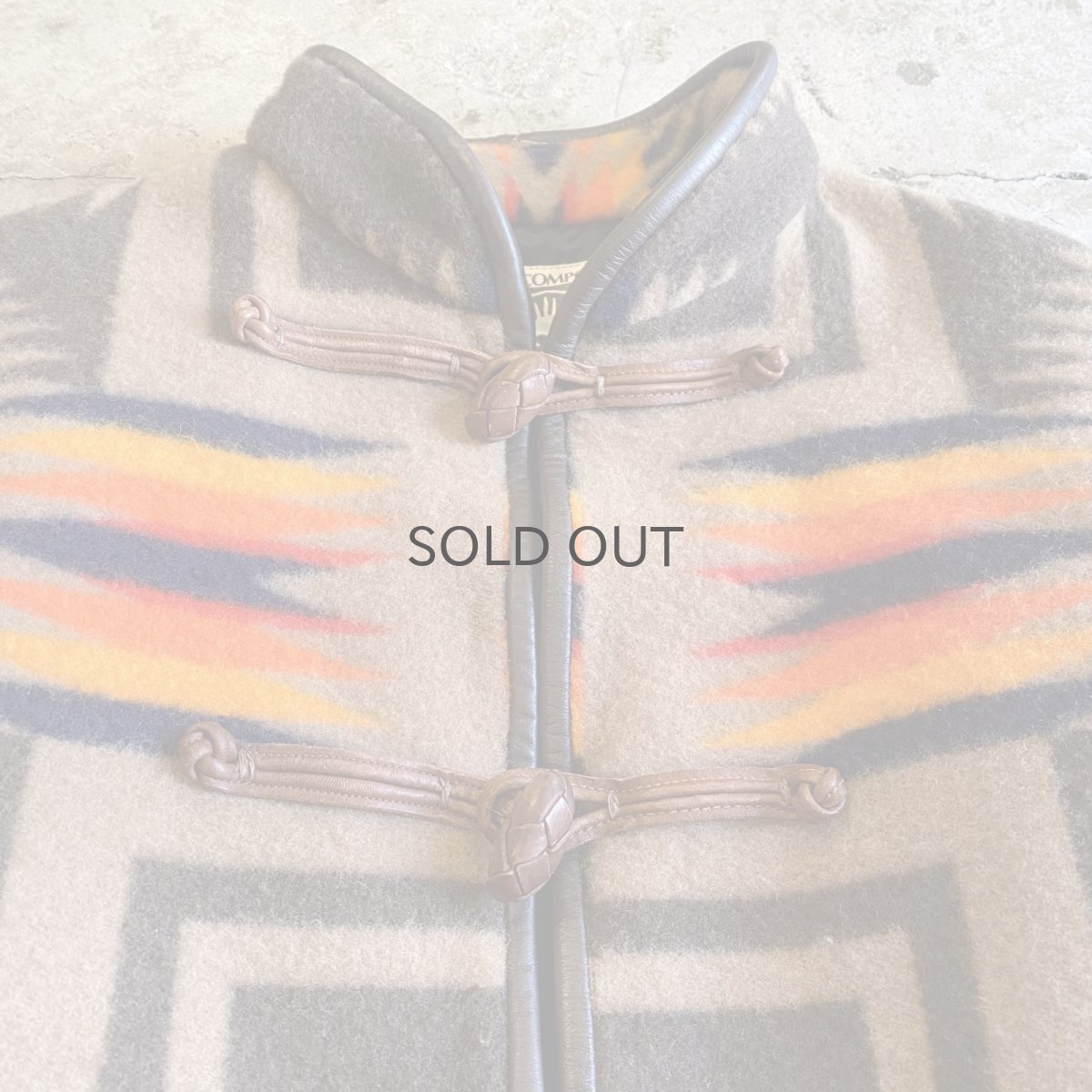 画像4: NATIVE PATTERN STAND COLLAR DESIGN SHORT DESIGN JACKET / Ladies M  (4)