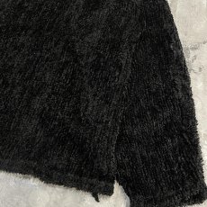 画像6: BLACK COLOR HI-NECK SHAGGY L/S TOPS / Mens M (6)