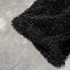 画像7: BLACK COLOR HI-NECK SHAGGY L/S TOPS / Mens M (7)