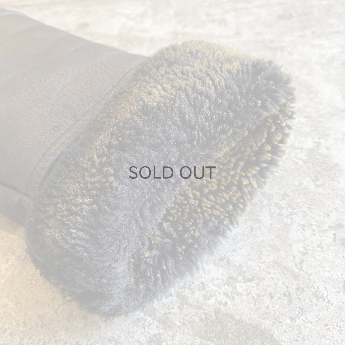 画像8: REAL LEATHER FAUX MOUTON DESIGN ZIP UP JACKET / Ladies S~M (8)