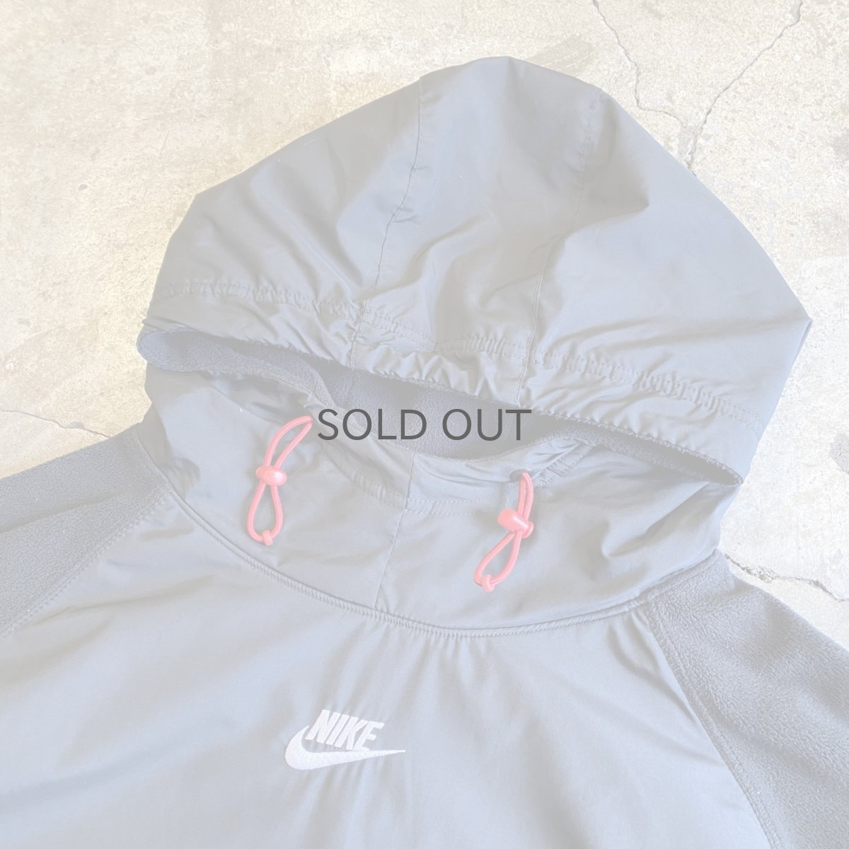 画像5: 【NIKE】FLEECE×NYLON DOCKING DESIGN L/S HOODIE / Ladies XL(L)  (5)