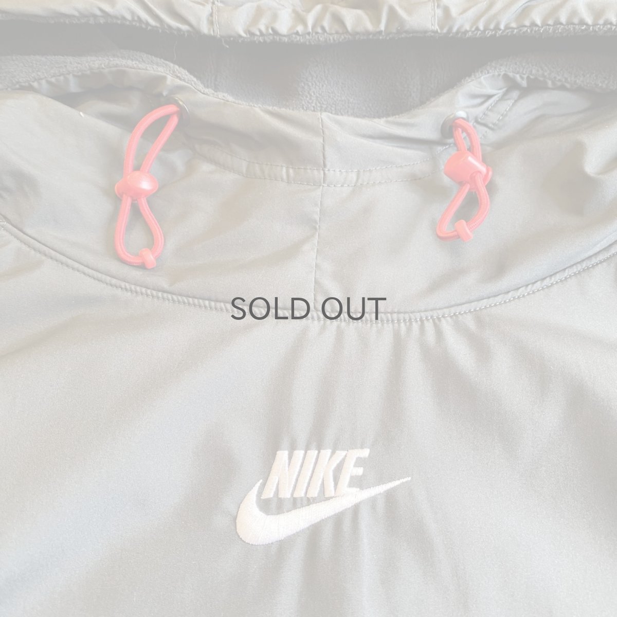 画像4: 【NIKE】FLEECE×NYLON DOCKING DESIGN L/S HOODIE / Ladies XL(L)  (4)