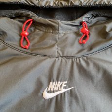 画像4: 【NIKE】FLEECE×NYLON DOCKING DESIGN L/S HOODIE / Ladies XL(L)  (4)