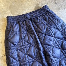 画像3: 【WONDERGROUND】DIAMOND STITCH DRAW CORD QUILTING PANTS / NAVY / OS (3)