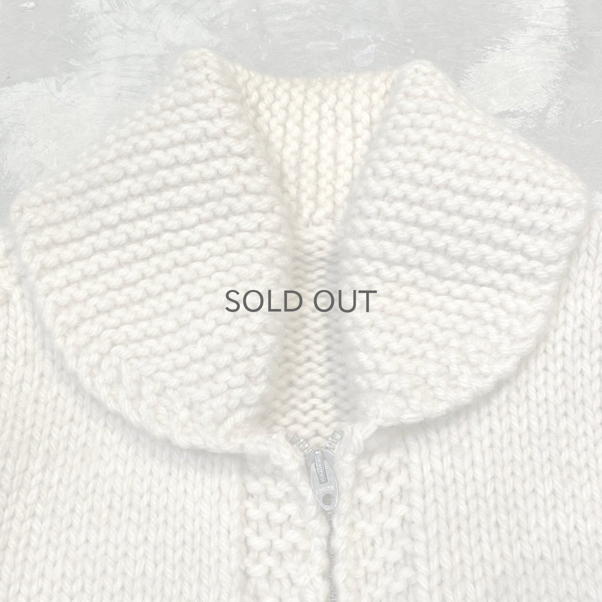 画像11: 60's~ ANIMAL GRAPHIC PATTERN ZIP UP WOOL KNIT JACKET / Mens L  (11)