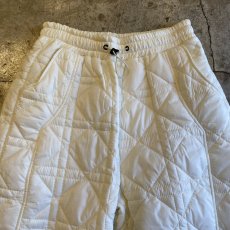 画像4: 【WONDERGROUND】DIAMOND STITCH DRAW CORD QUILTING PANTS / WHITE / OS (4)