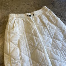 画像3: 【WONDERGROUND】DIAMOND STITCH DRAW CORD QUILTING PANTS / WHITE / OS (3)