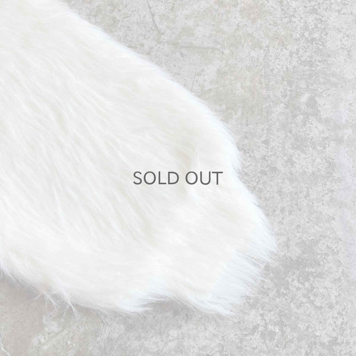 画像6: WHITE COLOR LONG SHAGGY V NECK DESIGN KNIT TOPS / Ladies M (6)