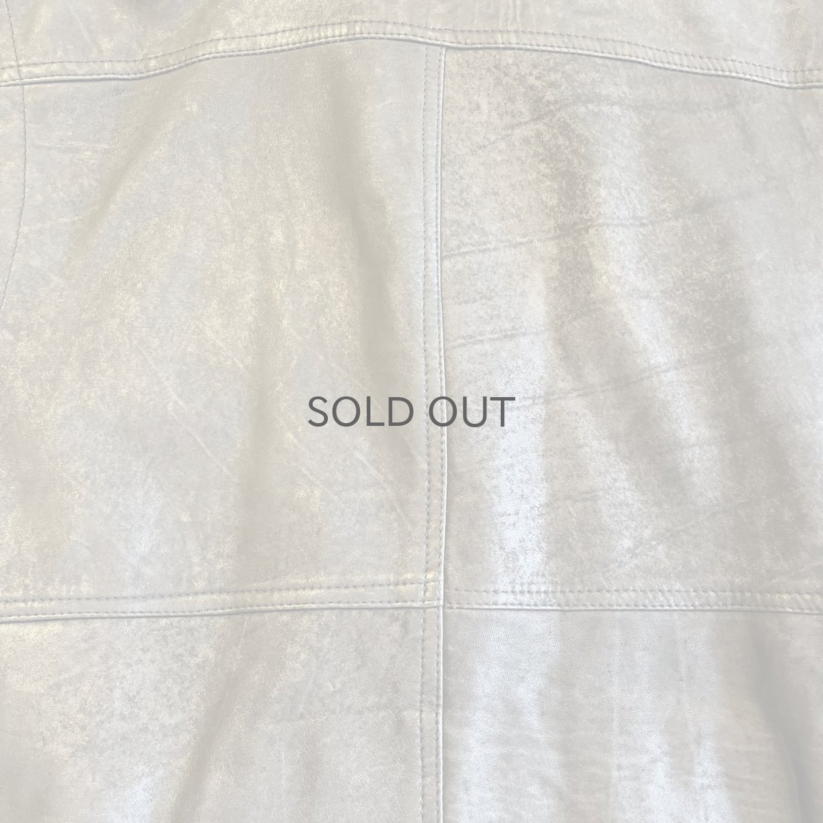 画像13: FRONT POCKET OVER DESIGN REAL LEATHER VEST / Ladies XL(52) (13)