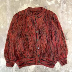 画像1: OLD FULL BUTTON MOHAIR KNIT CARDIGAN / Mens M (1)