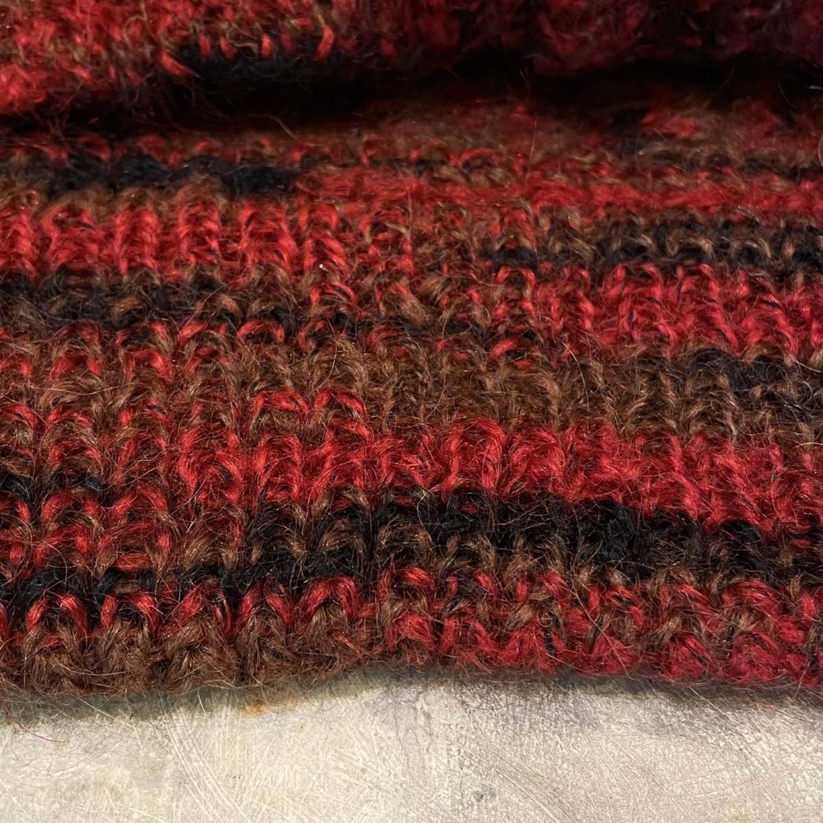 画像8: OLD FULL BUTTON MOHAIR KNIT CARDIGAN / Mens M (8)