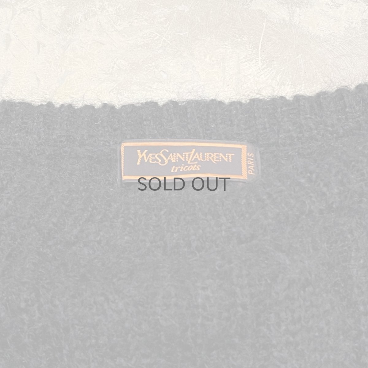 画像10: 【YVES SAINT LAURENT】BLACK MOHAIR MIX KNIT SWEATER / Mens L (10)