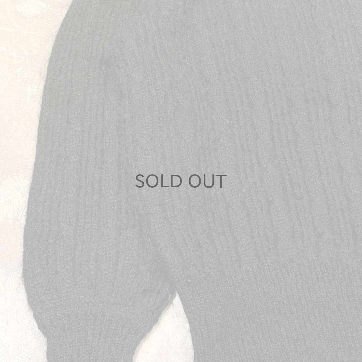 画像5: 【YVES SAINT LAURENT】BLACK MOHAIR MIX KNIT SWEATER / Mens L (5)