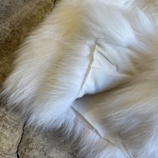 画像5: WHITE COLOR REAL SELP FOX FUR DESIGN VEST / Ladies M (5)