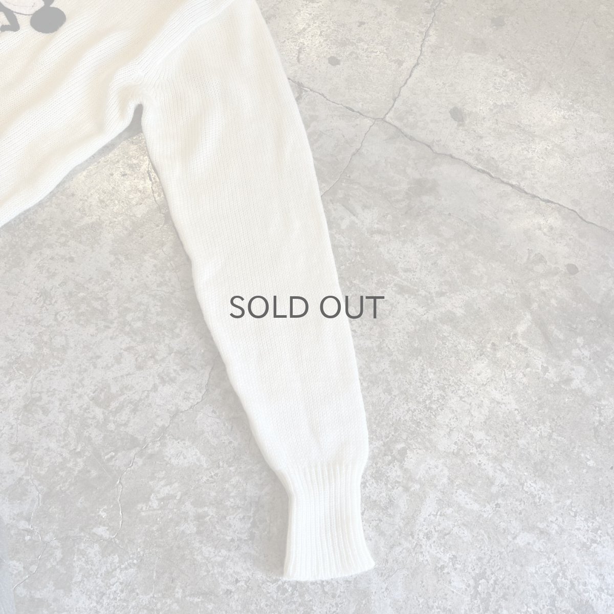 画像6: FRONT "MICKEY MOUSE" PATCH EMBROIDERY DESIGN SWEATER / Ladies XL (6)